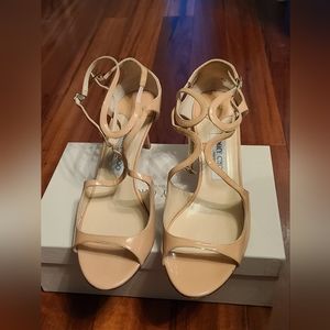 Jimmy Choo Ivette blush / coral 2.75" heel sandal size 41 / US 10